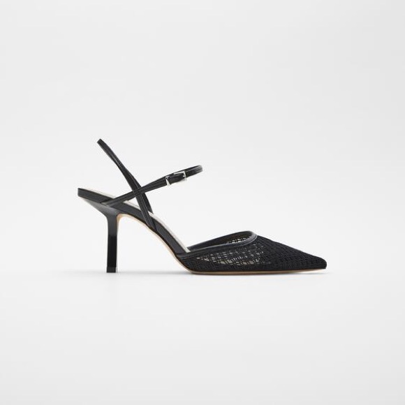 Zara Shoes - NWT. Zara Strappy Heels with Mesh Upper. Size 6.